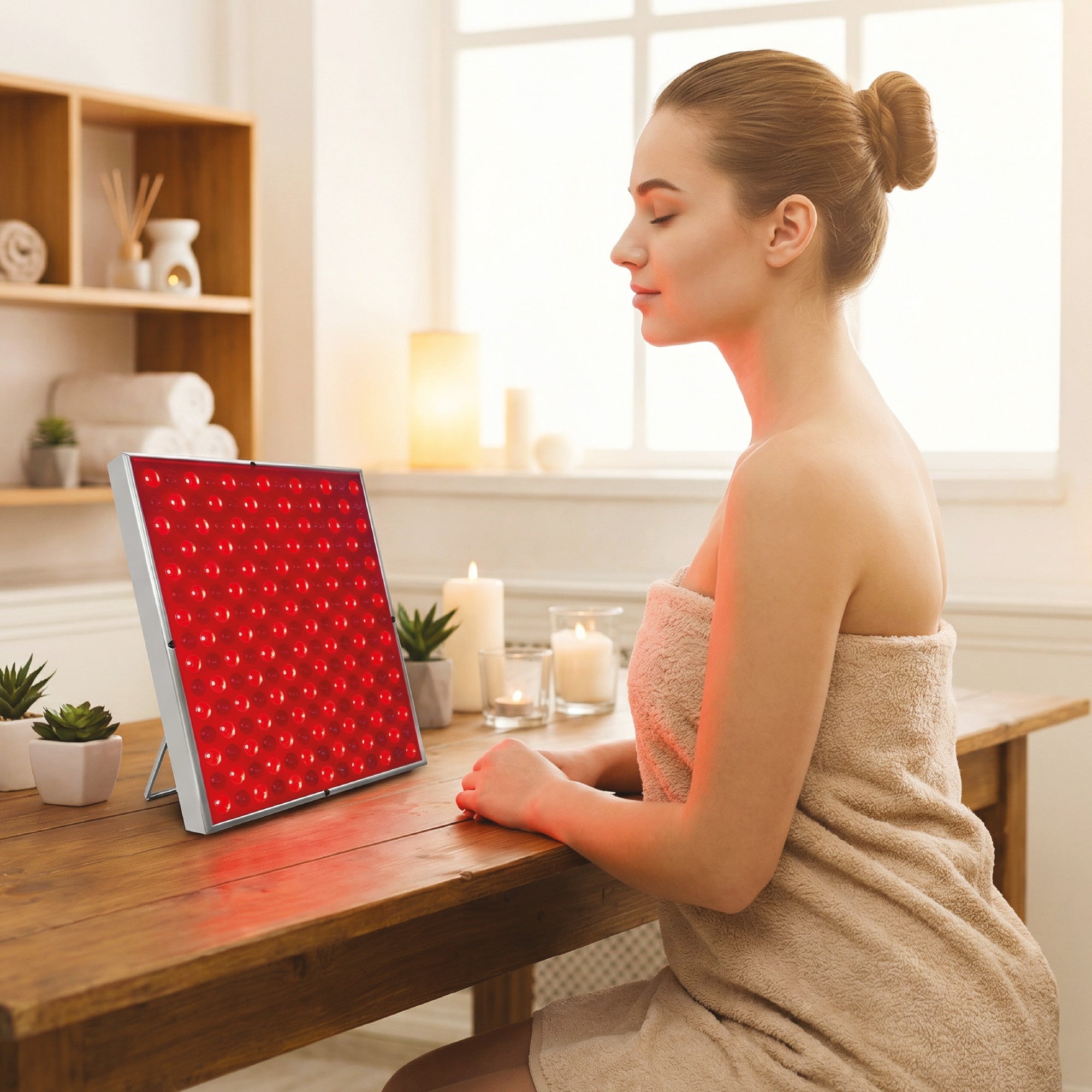 Pursonic 7-in-1 LED Light Therapy Face Mask & Full-Body Red Light Therapy Panel