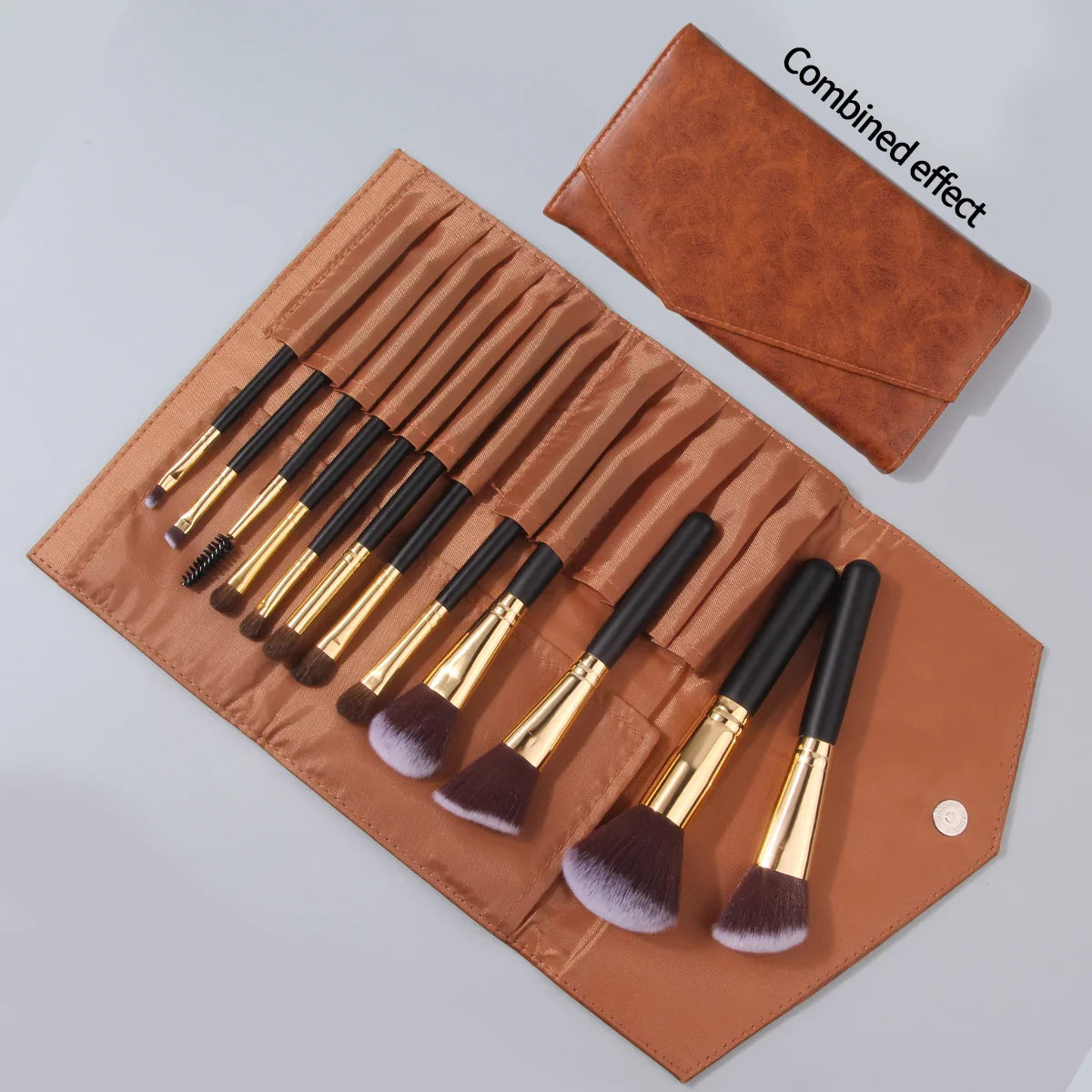 Travel Makeup Essentials Brush Set with Bag